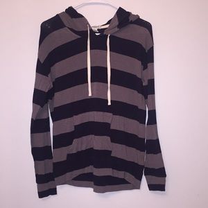 Blue and Navy striped hoodie from forever 21